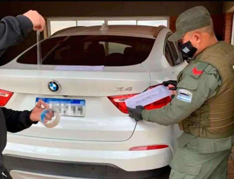 Allanamiento en 2020. (Gendarmería)