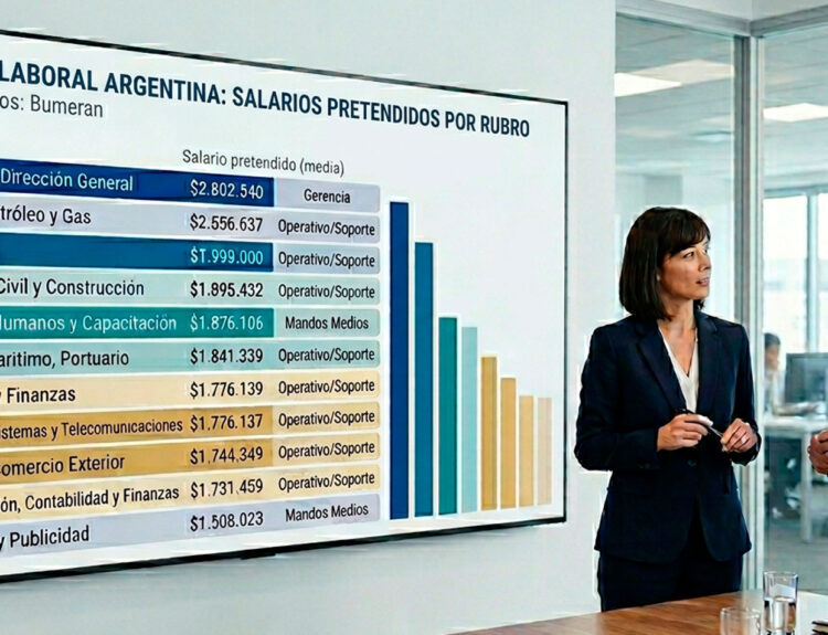 La tabla de salarios pretendidos. (Gemini/Google)