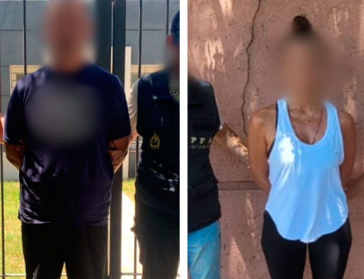 Dirisio y Nardi Aranda, cuando fueron detenidos. (Argentina.gob.ar)