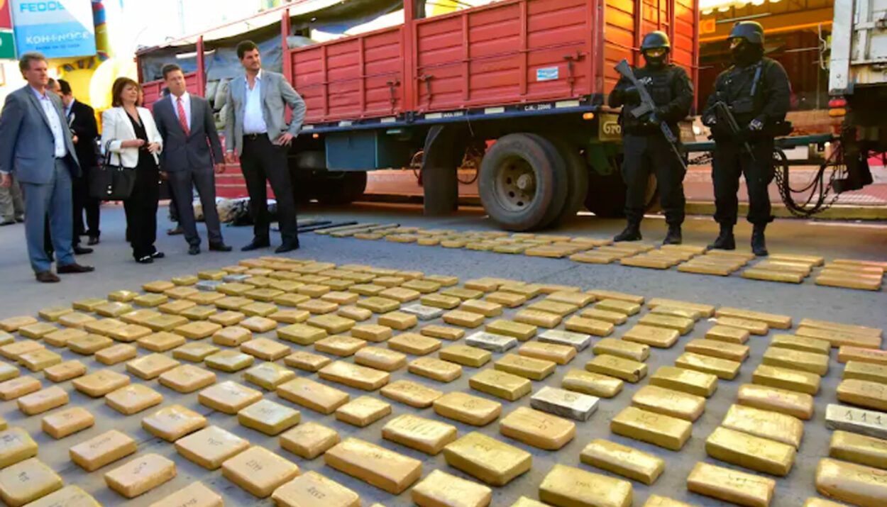La droga secuestrada. (La Voz)