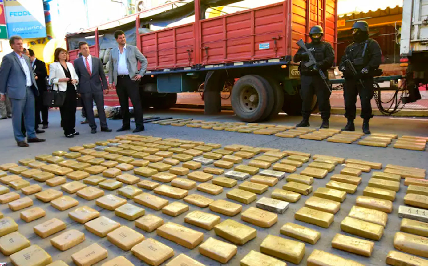 La droga secuestrada. (La Voz)
